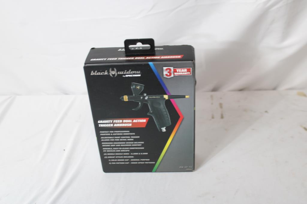 Black Widow By Spectrum Gravity Feed Trigger Dual Action Airbrush
