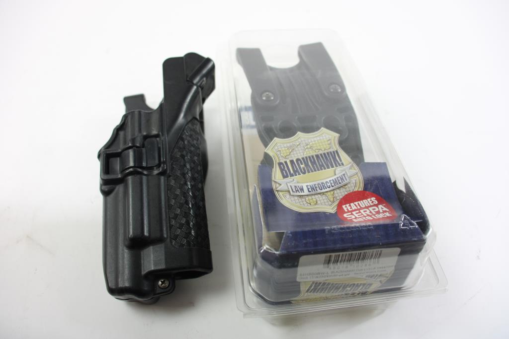 Blackhawk Law Enforcement Gun Holsters, 10 Pieces Property Room