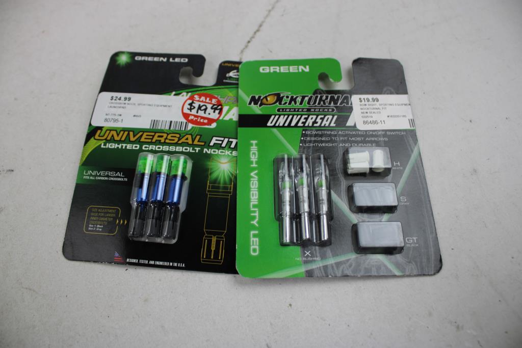 Bloodsport, Nockturnal Lighted Nocks, And Blade Arrow Tips, 3 Pieces