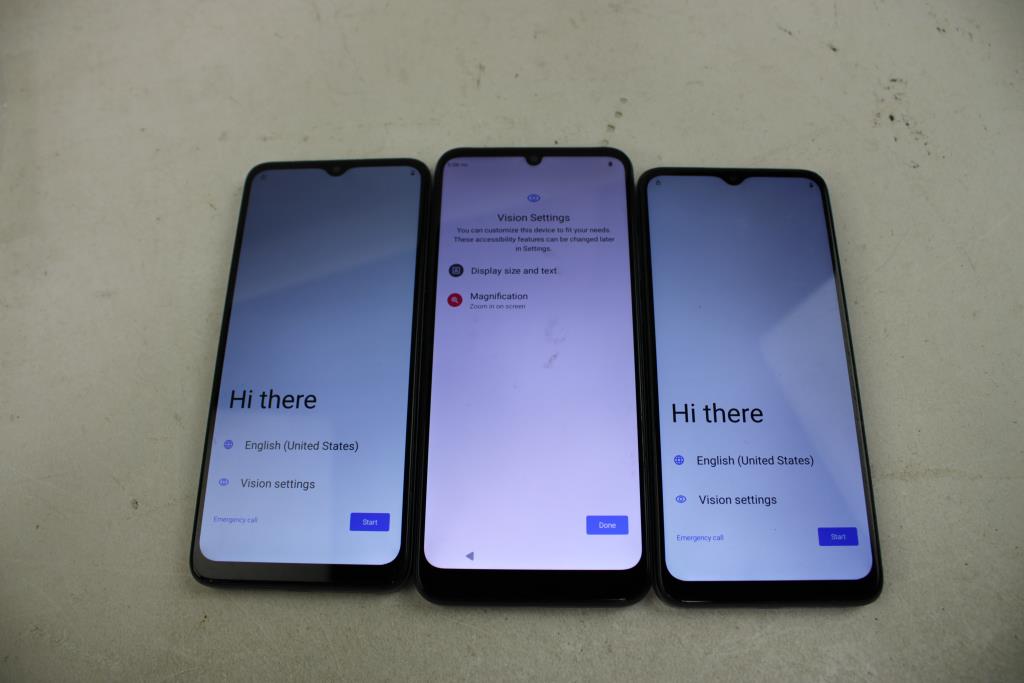 Blu Cell Phone Lot, 3 Pieces, Sold For Parts
