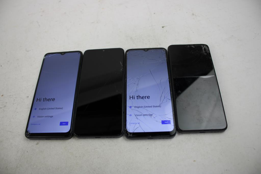 BLU Cell Phone Lot, 4 Pieces, Sold For Parts