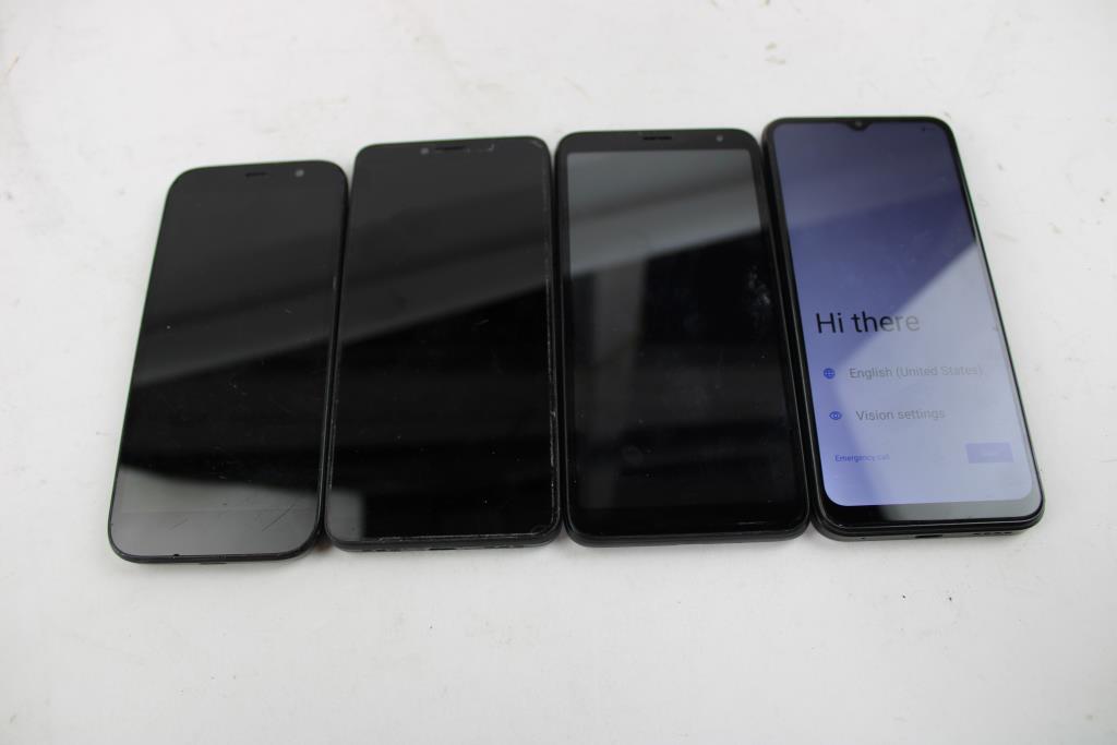 BLU, TCL, Maxwest Cell Phone Lot, 4 Pieces, Sold For Parts