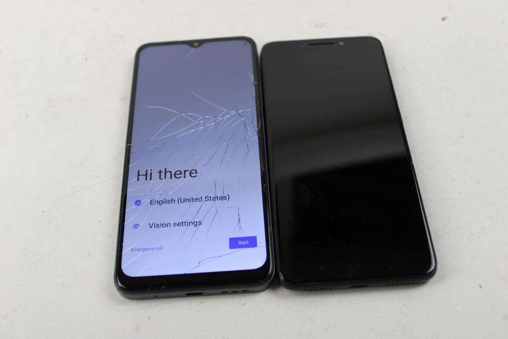 Blu Tcl,Cell Phone Lot, 2 Pieces, Sold For Parts