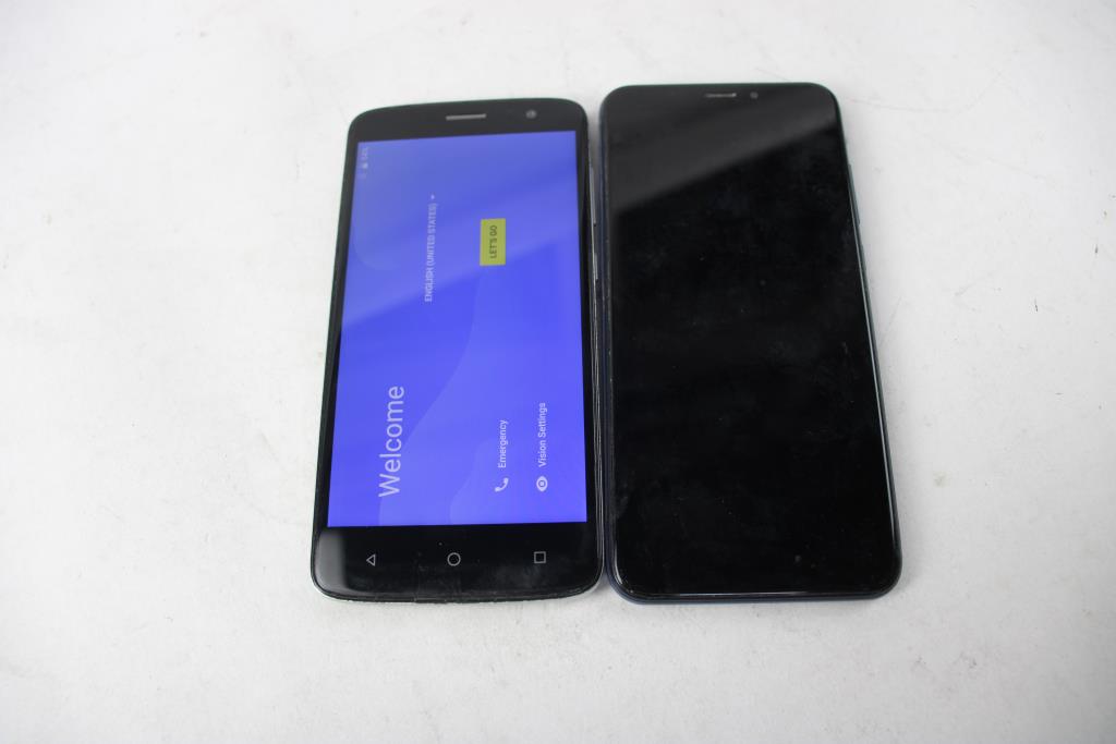 Blu, ZTE Cell Phone Lot, 2 Pieces, Sold For Parts