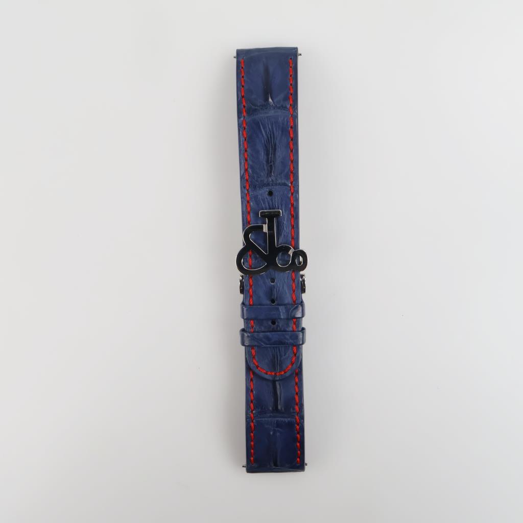 Blue & Red Watch Band Stainless Steel Clasp