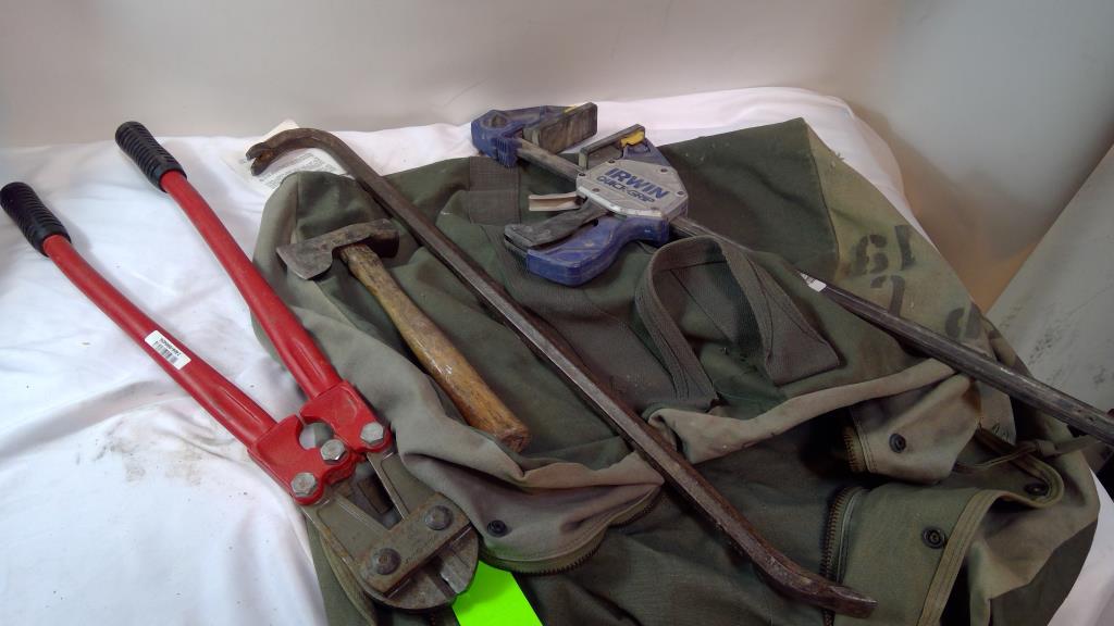 Bluepoint Bolt Cutters, Vaughan Axe, And More, 4 Pieces Property Room