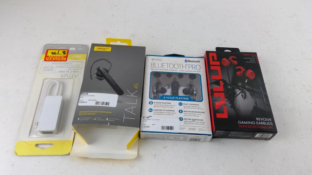 Bluetooth Earbuds And More 4 Pieces