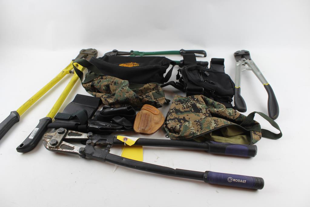 Bolt Cutters, Bags And More Kobalt, Stanley 5+ Items Property Room