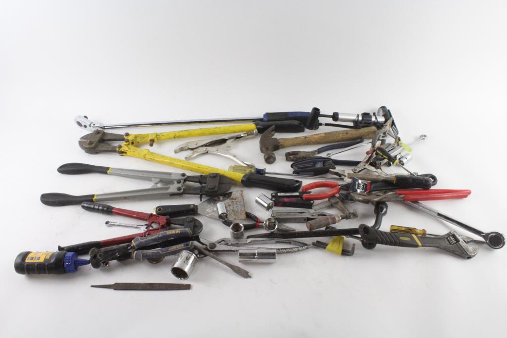 Bolt Cutters, Ratchet And More, 30+ Pieces Property Room