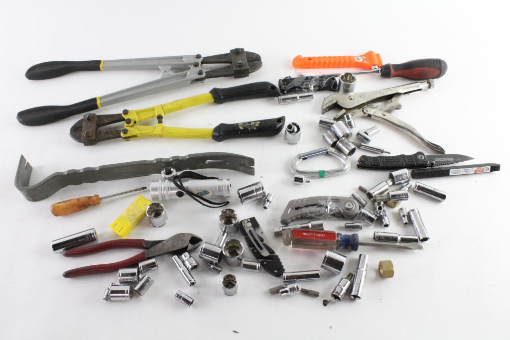 Bolt Cutters, Vice Grips, And More, 10+ Pieces Property Room