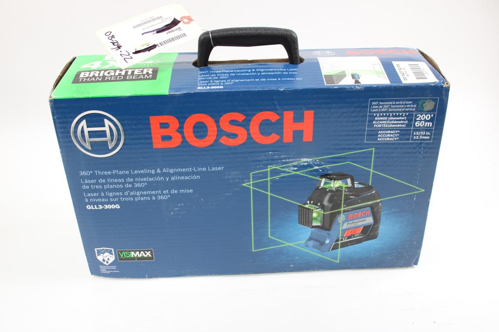 Niveau Laser Bosch PLL 360-1G - Ligne Verte 360°, Auto-nivelant, USB-C