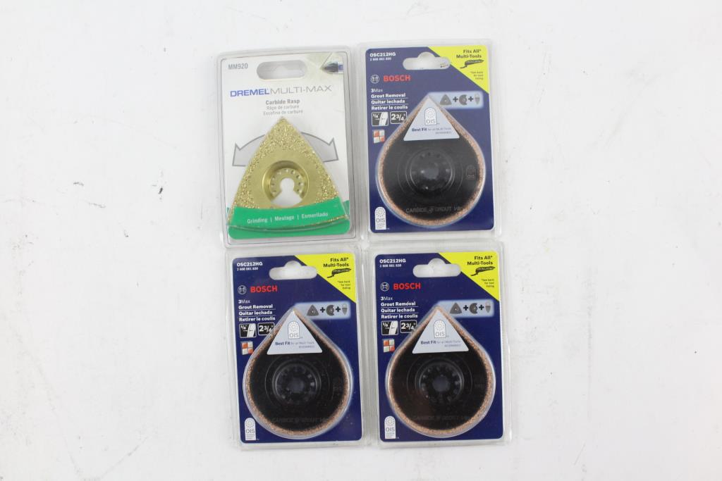 Bosch And Dremel Oscillating Multitool Attachments, 4 Pieces