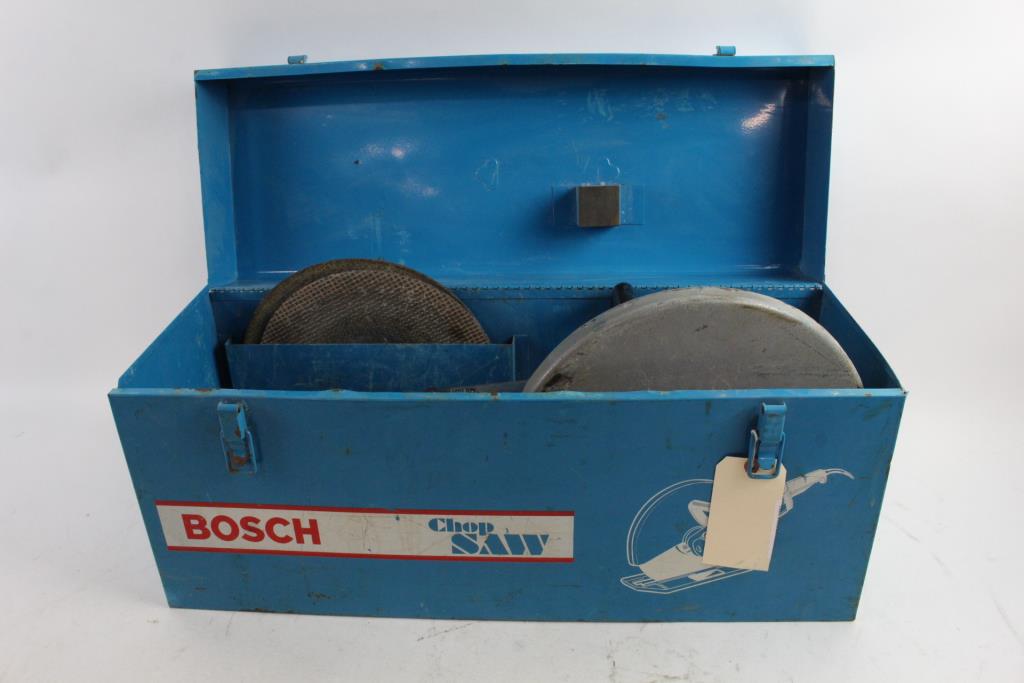 Bosch Chop Saw In Metal Carrying Case Property Room