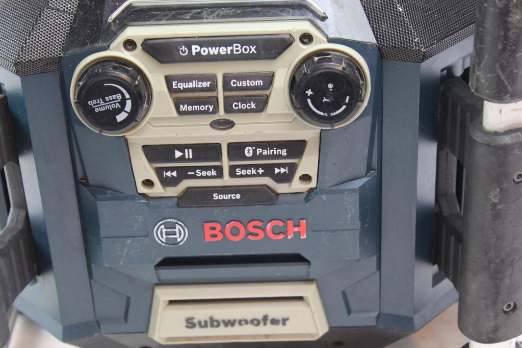 Bosch Power Box Jobsite Radio/ Charger/ Digital Media Stereo Property Room