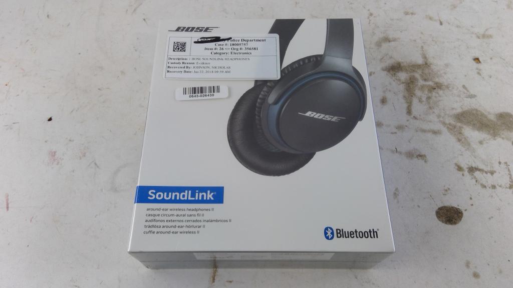 Bose Soundlink 2 Around Ear Wireless Headphones