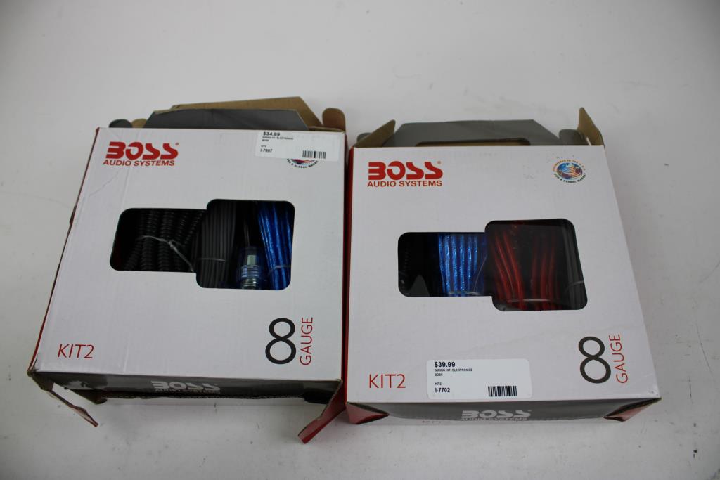 BOSS Audio Systems KIT2 8-Gauge Amplifier Installation Kits, 2 Pieces