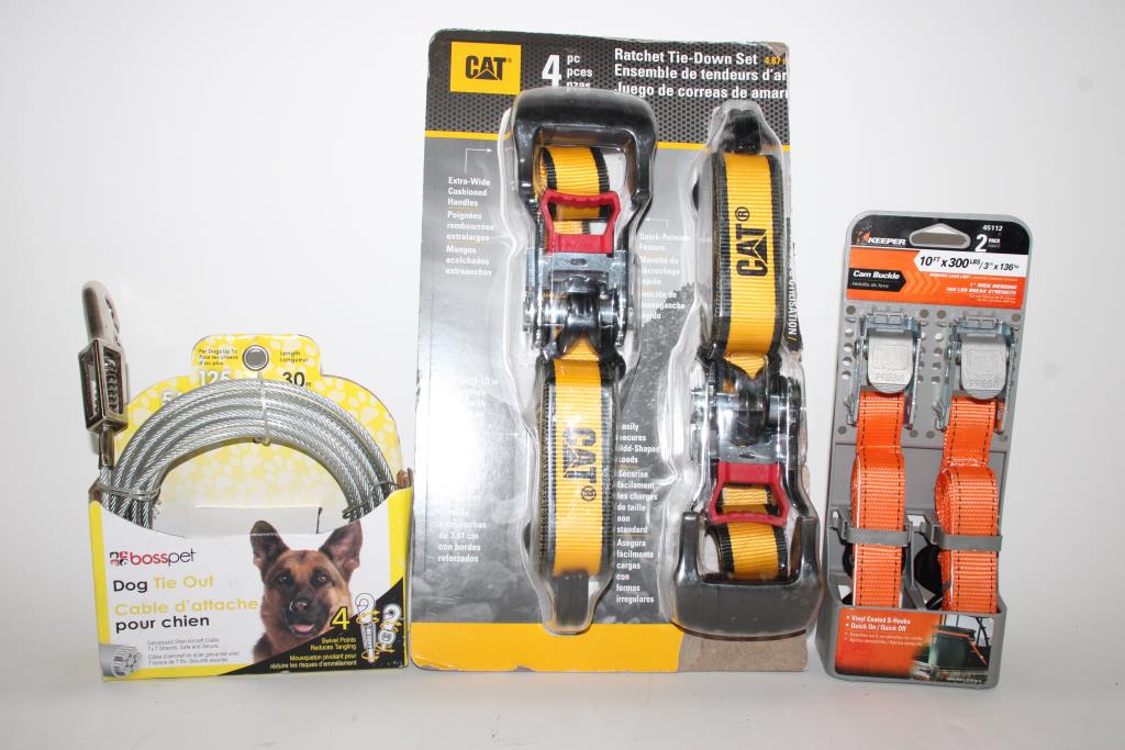 Boss Pet SuperBeast TieOut , Keeper Cam Buckle Tie Down And Other