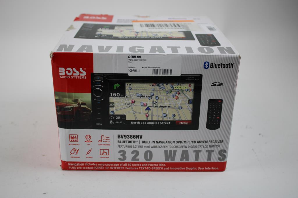 BOSS Systems 320W Bluetooth Touchscreen Receiver