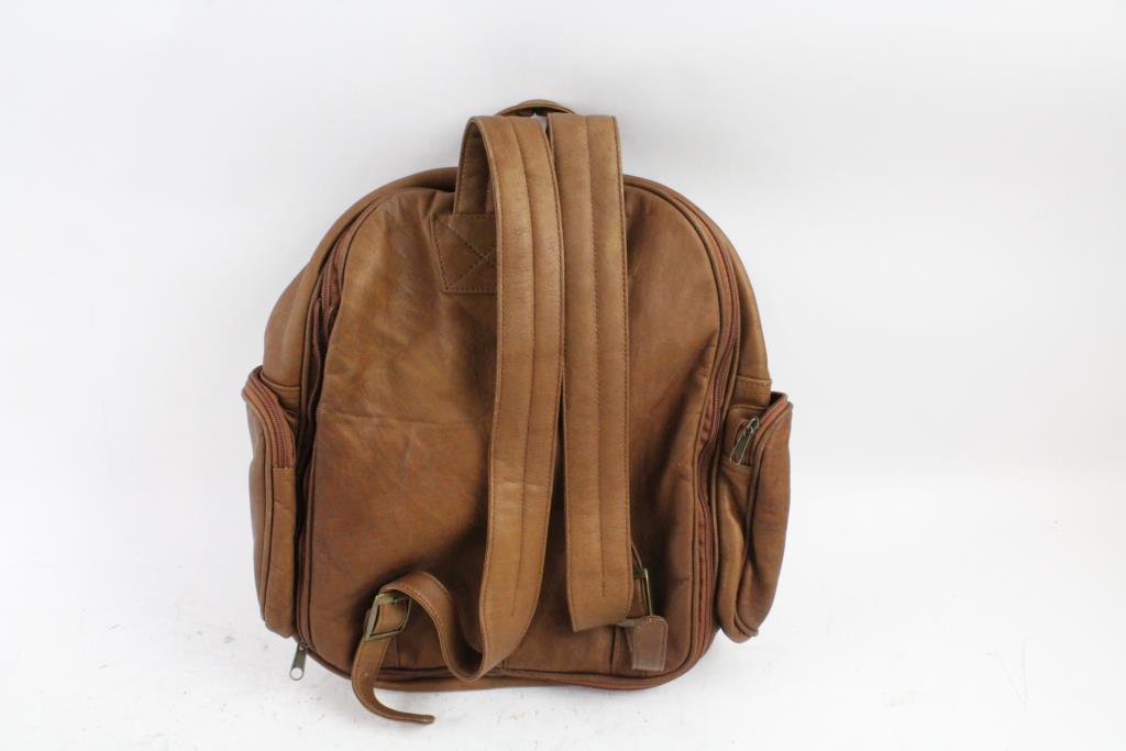 boulder ridge leather backpack