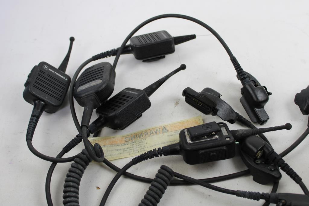 Box Of Motorola Speaker Microphone Sold For Parts
