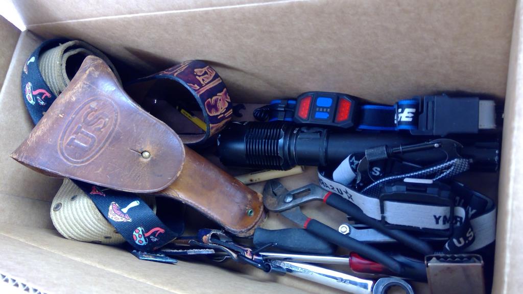 Braun, GearWrench, Surge Headlamps, Groove Pliers, Belts, Gun Holster, And More