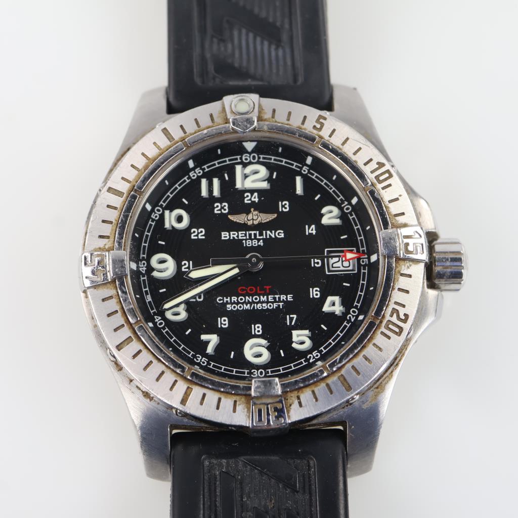 Breitling Colt Divers Countdown Watch - Evaluated By Our Certified Gemologist-AGS/GIA
