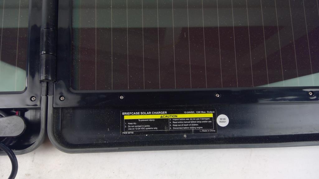 Briefcase Solar Charger Property Room