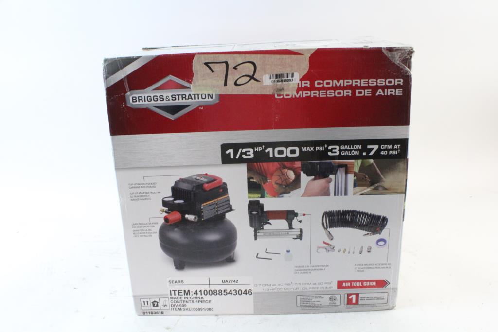 An Image Relevant To This Listing Briggs Stratton 3 Gallon Air Compressor An Image Relevant To This Listing Briggs Stratton 3 Gallon Air Compressor