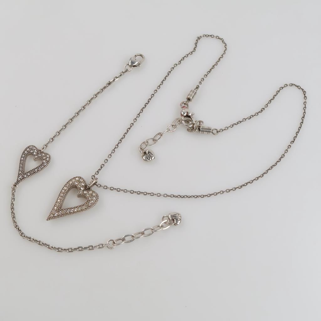 Brighton Silver Plated Endless Love Heart Collection, 2 Pieces