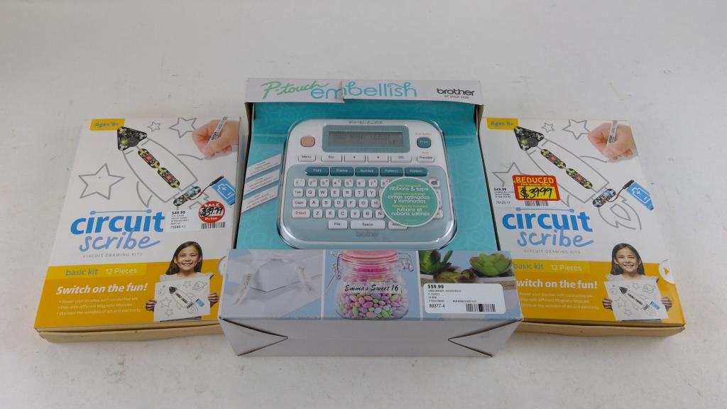 Brother P-Touch Embellish Labelmaker And More 3 Pieces