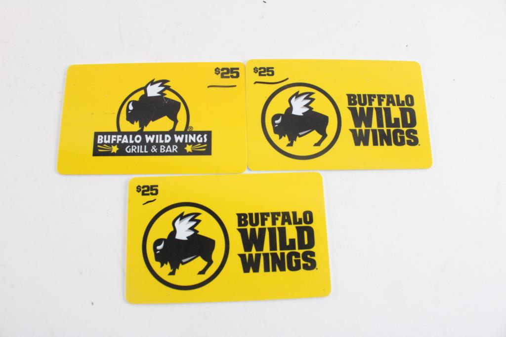 Buffalo Wild Wings Gift Card Property Room