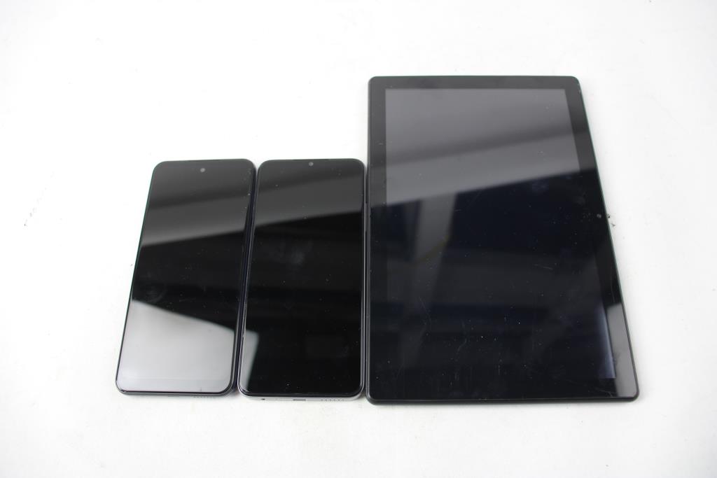 Bulk Cell Phone  And Tablet Lot, 3 Pieces, Sold For Parts