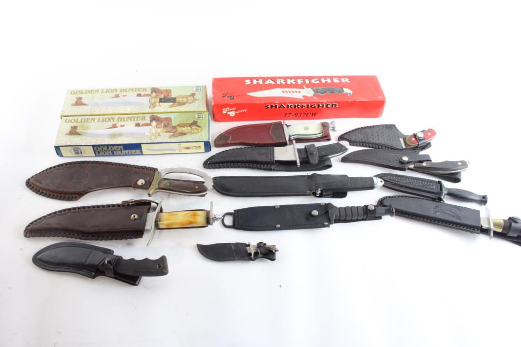 Bulk Hunting Knife Assortment, 8+ Pieces Property Room