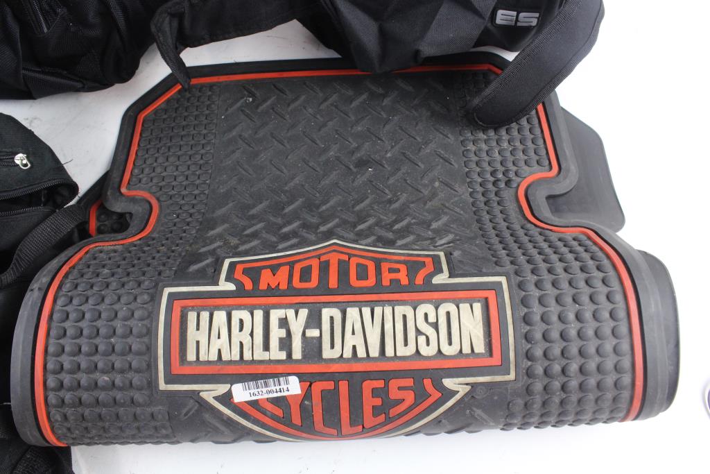 Bulk Lot Harley Davidson Floor Mats Assorted Bags And More