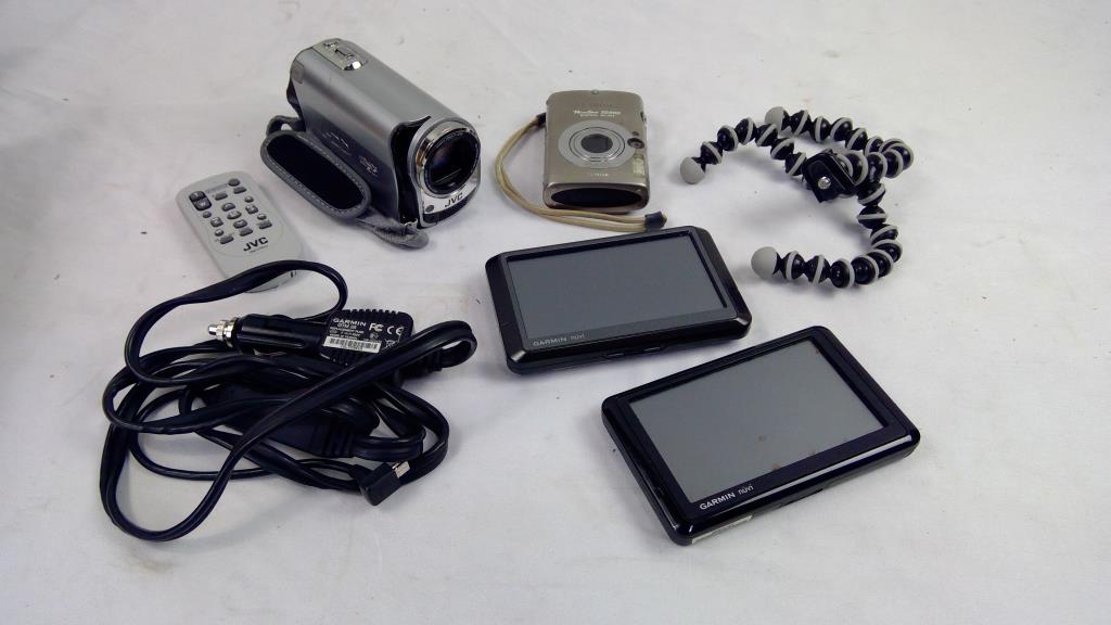 Bulk Lot JVC, Canon, Cameras, Garmin Nuvi Gps