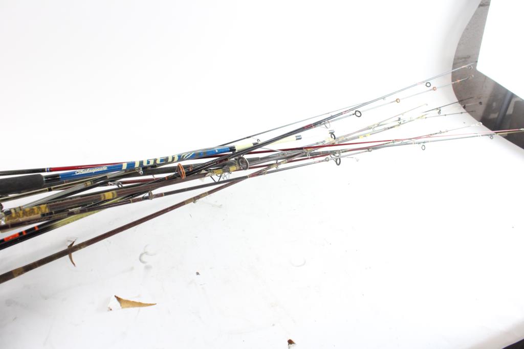 Bulk Lot Of Fishing Rods, 4+ Pieces Property Room