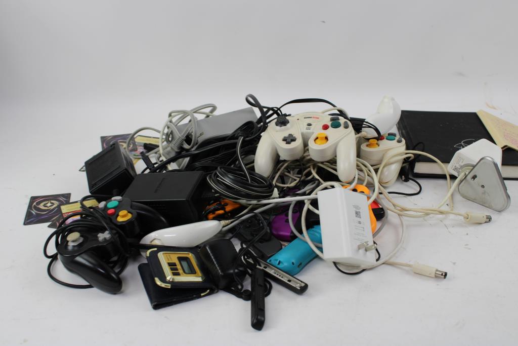 Bulk Lot Parts Of Controllers Cables And More