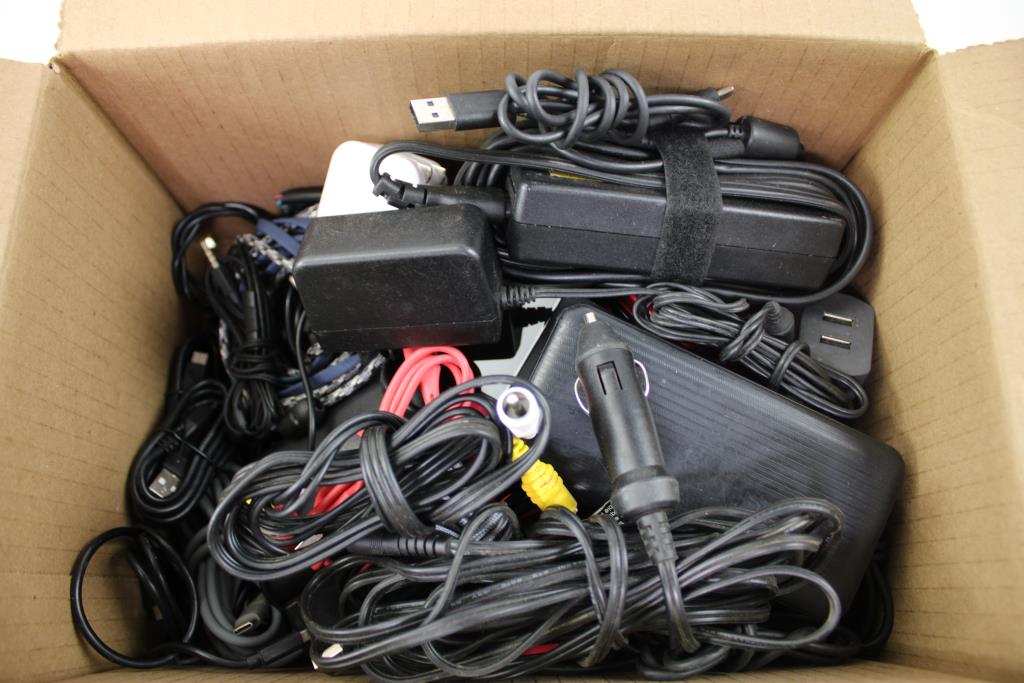 Bulk Lot Power Bank, Adapters Charger, Cables And More