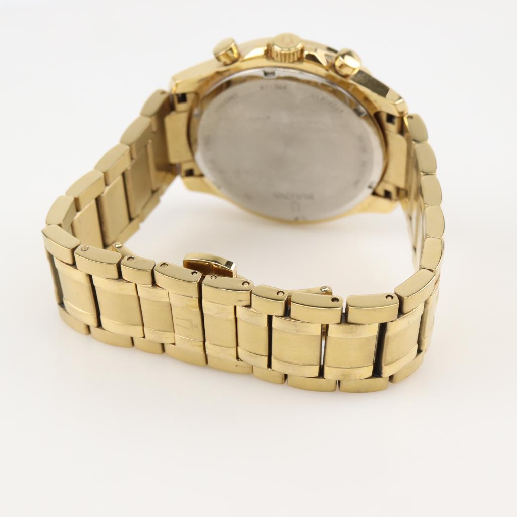 Bulova Metallic Chronograph Bracelet Watch Property Room