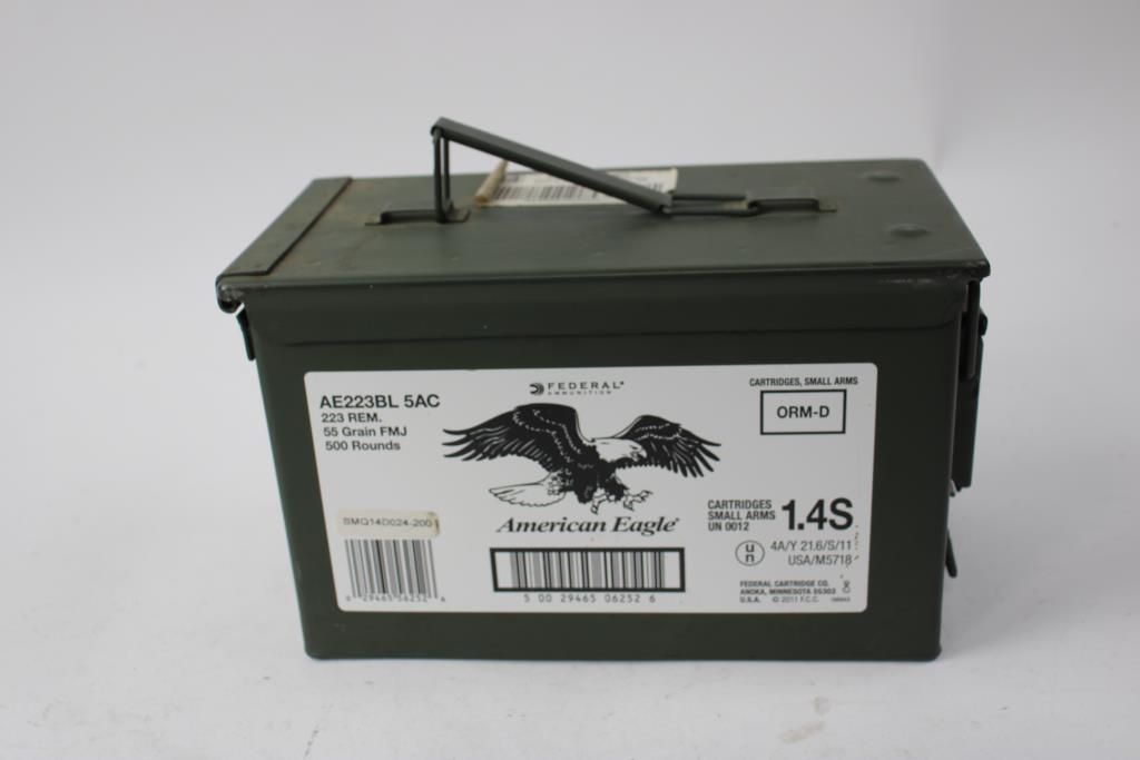 Bunker Hill Security Ammo Box And American Eagle Ammo Box, 2 Pieces