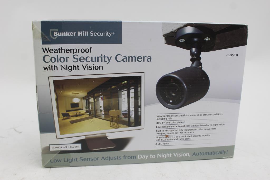 Bunker Hill Security Weatherproof Color Security Camera Property Room