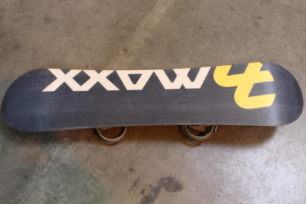 Burton Max Snowboard With Bindings Property Room