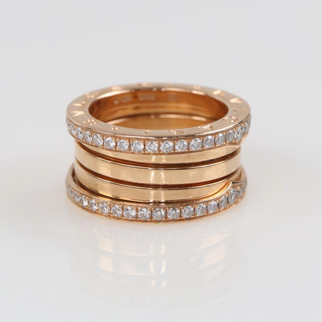 Bvlgari 18kt Gold .53ctTW Diamond B. Zero 1 Ring - Evaluated By Our Certified Gemologist-AGS/GIA