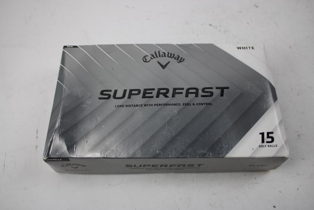 Callaway Superfast Golf Balls, White, 15-Pack
