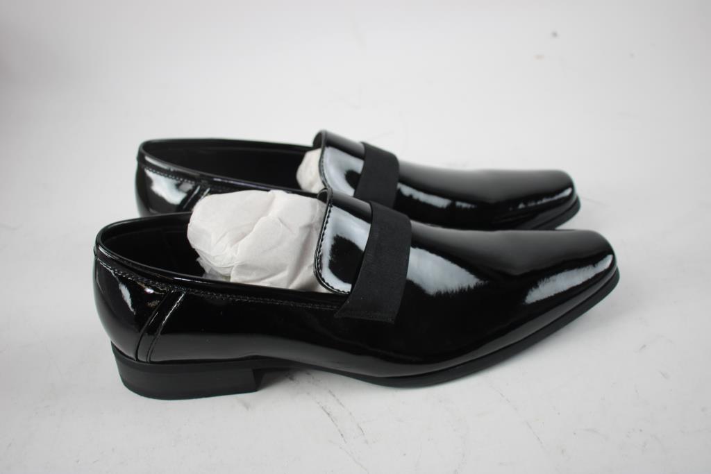 green emerald velvet dress Amazon.com | Calvin Klein Men's Bernard Loafer, Black Patent, 7