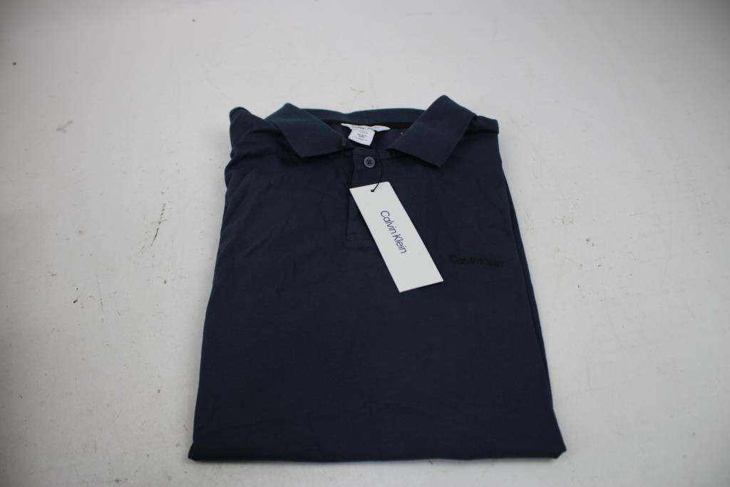 Calvin Klein Polo, Blue, Size Small