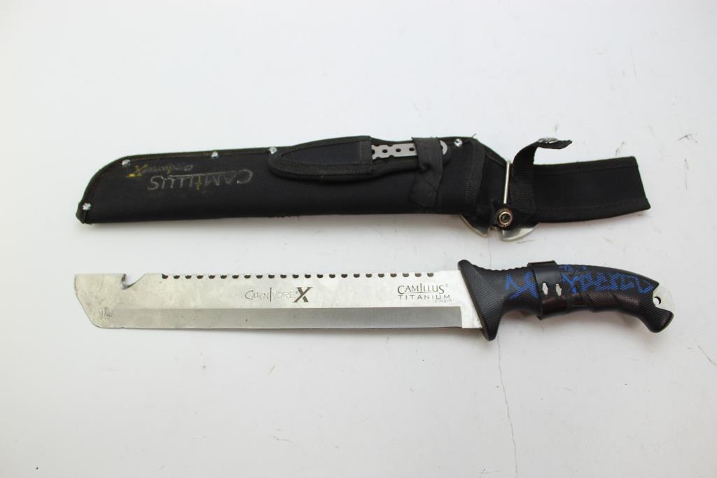 Camillus Carnivore X Fixed Blade Knife W/sheath Property Room