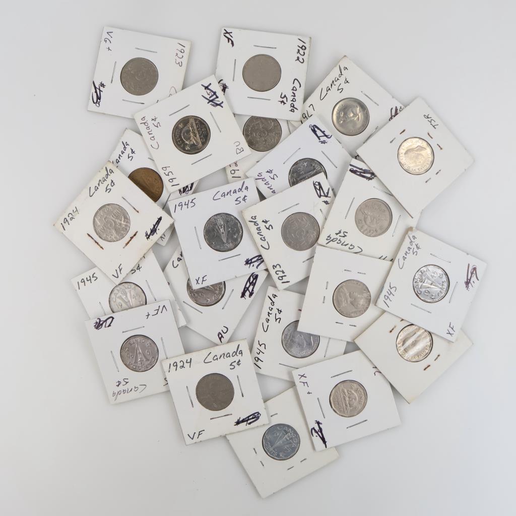 Canadian Currency, 20+ Coins