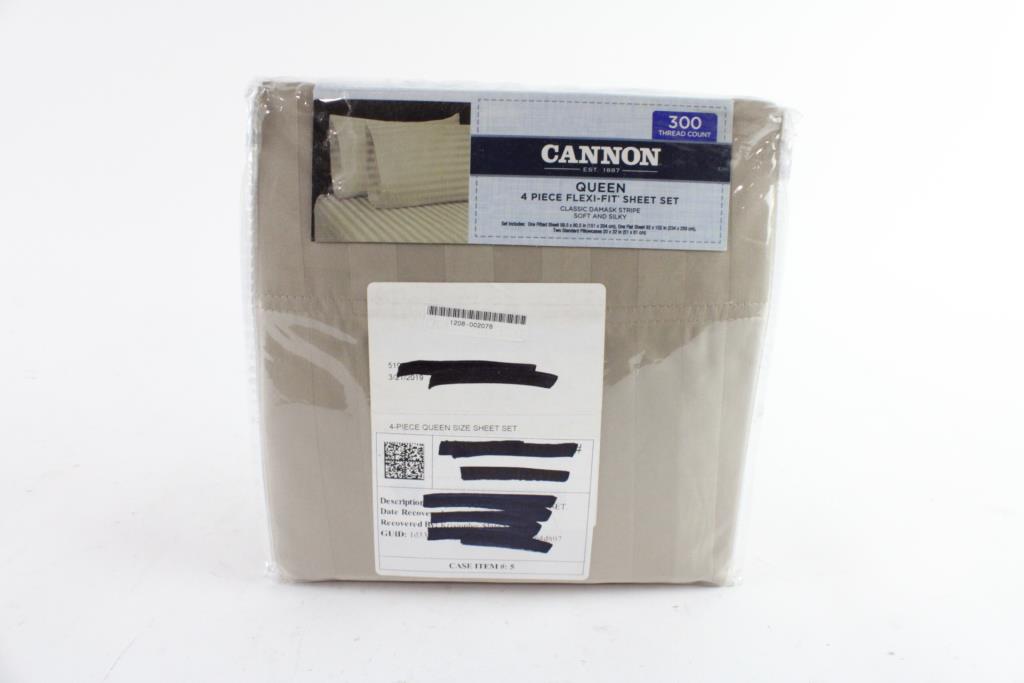 Cannon 4 Piece Queen Size Sheet Set Property Room