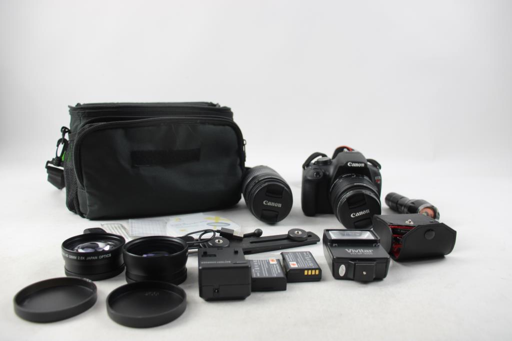 Canon EOS Rebel T5 Digital Camera With Case And Accessories